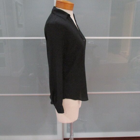 Ann Taylor Long Sleeve Button Front Blouse - Picture 4 of 5